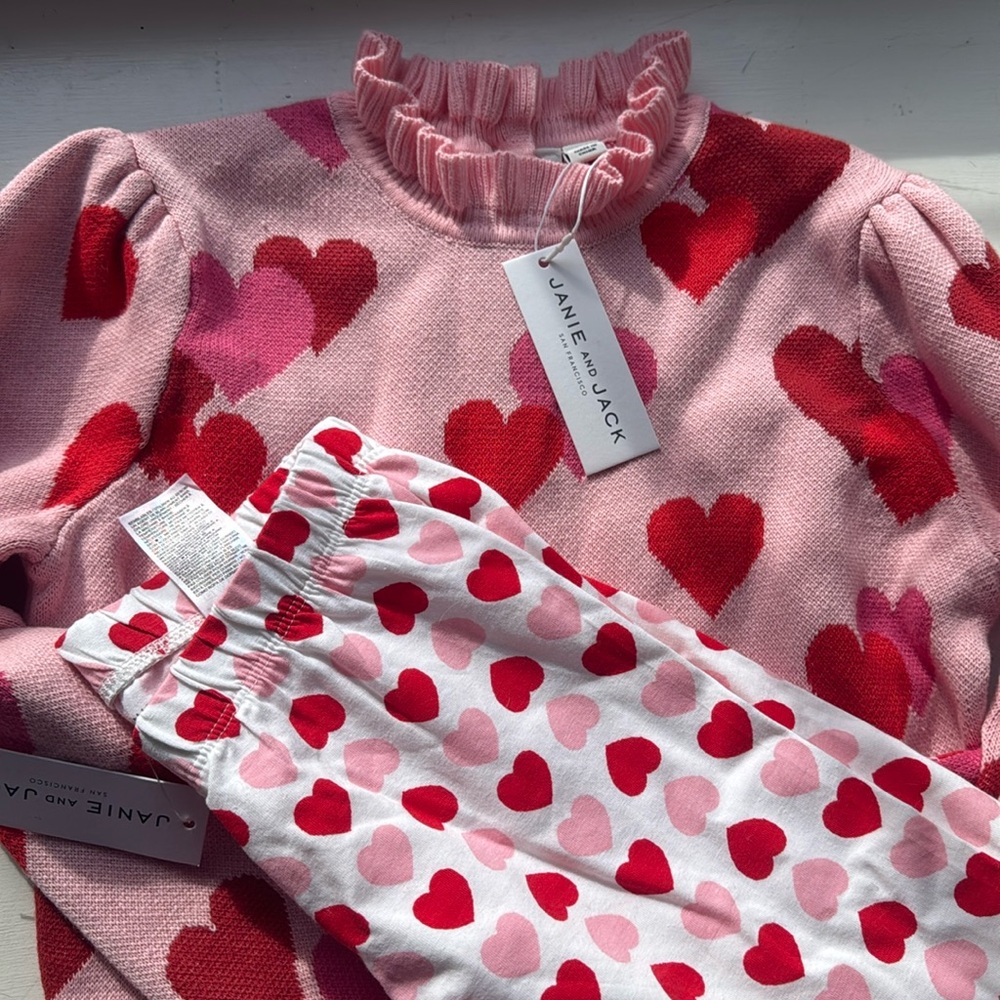 Valentines day Janie and Jack NWOT!!!! Size 12